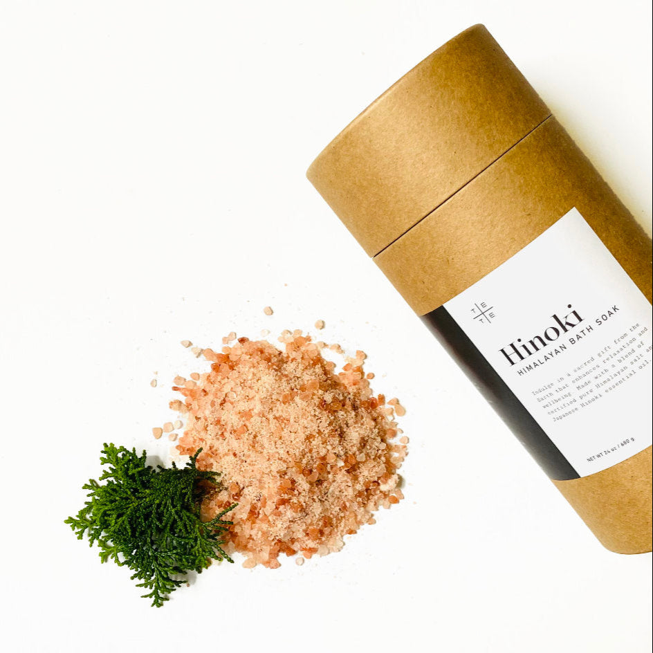 te plus te Hinoki Himalayan Bath Soak, Onsen experience, relaxation