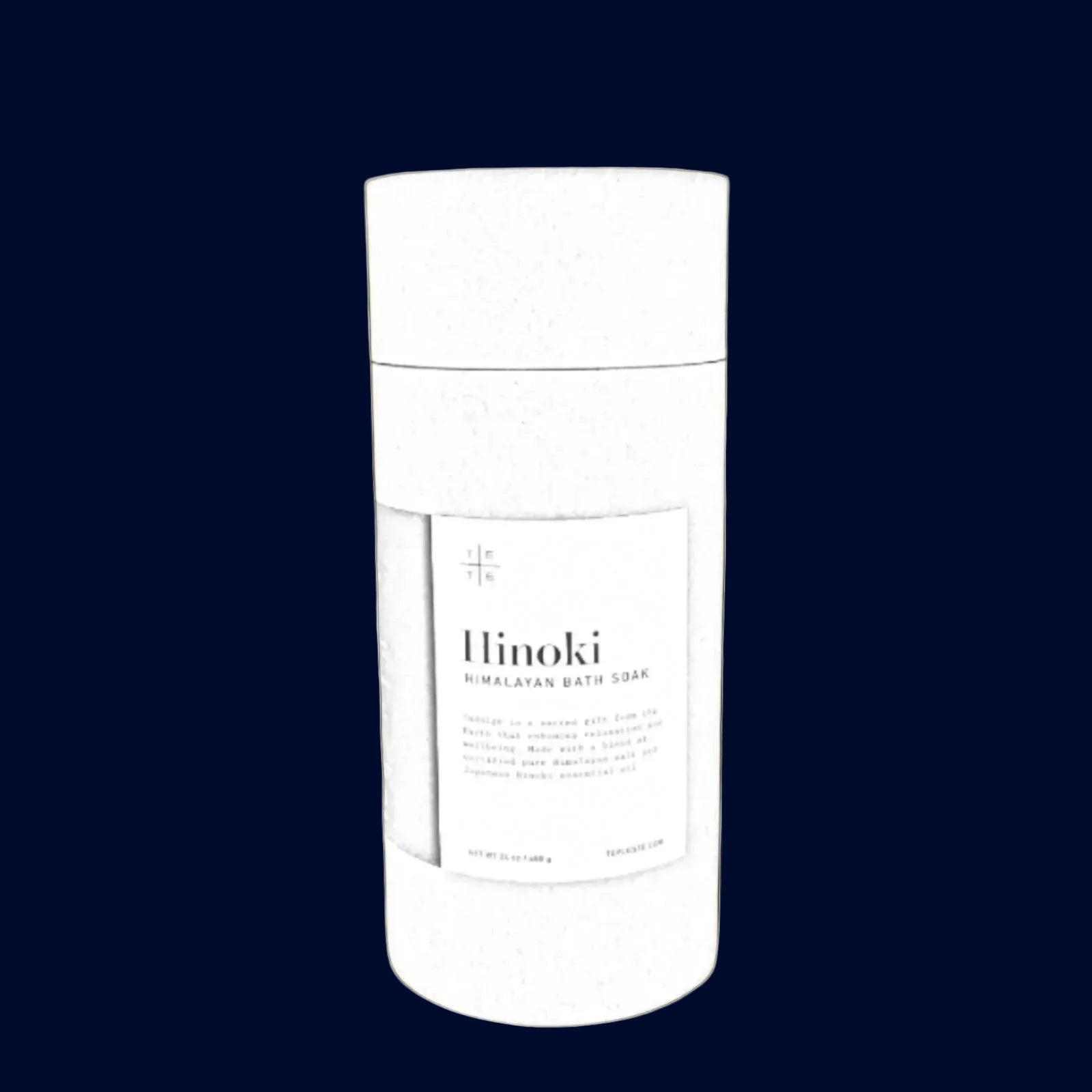Hinoki BathSoak Tube packaging drawing style