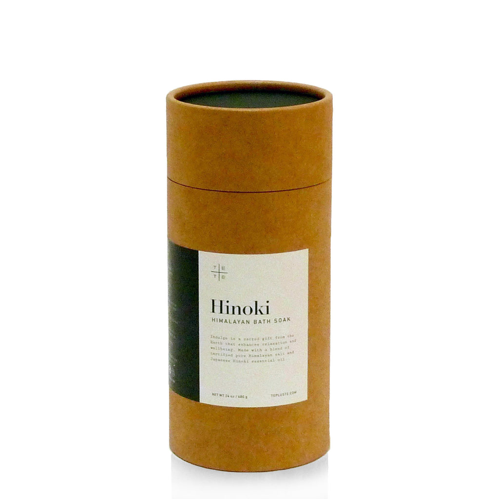 Hinoki Himalayan Bath Soak Tube package